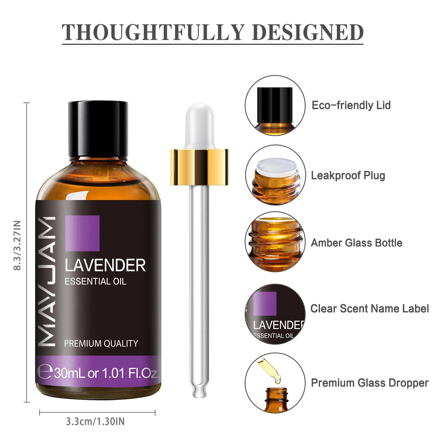 Aromatherapy Essential Oil [30ML] with Dropper
